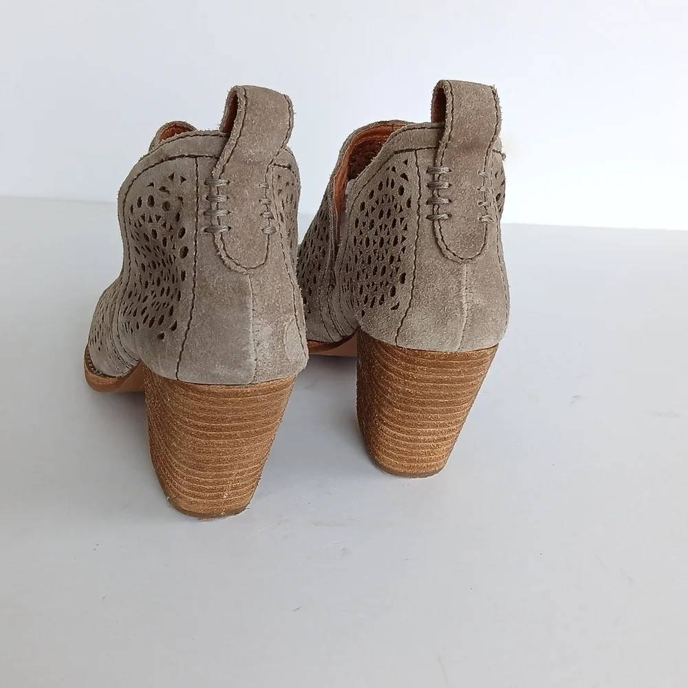 Jeffrey Campbell Leather Cutout Perforated Bootie